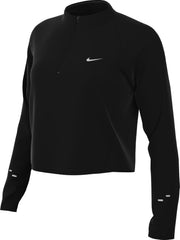 Womens Tempo Dri-FIT Half Zip TEES AND T-SHIRTS (pack of 1) - BLACK/(REFLECTIVE SILV)