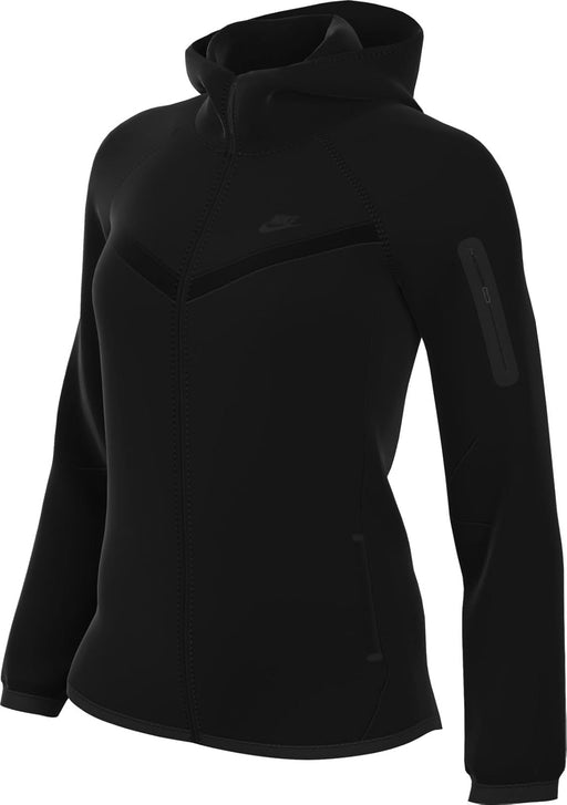 womens W NSW TCH FLC WR FZ HDY HOODIES (pack of 1) - BLACK(BLACK)