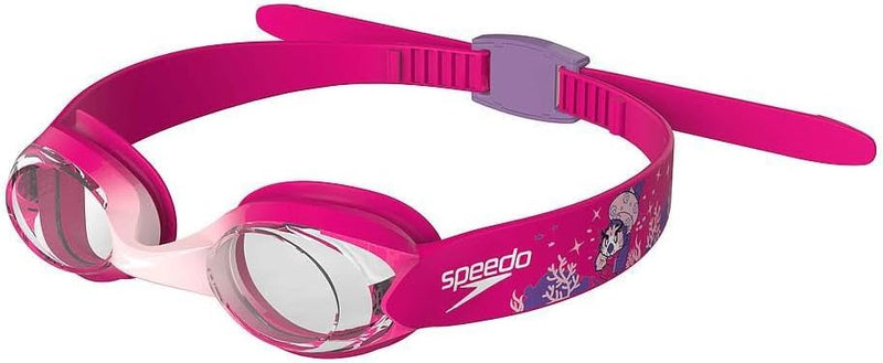 Speedo KIDS Illusion Goggle Swimming Goggles (pack of 1) - One Size Blossom/Electric Pink/Clear