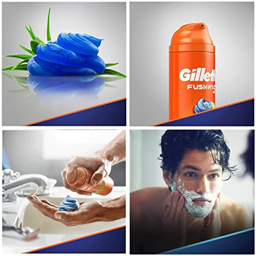 Gillette Shaving Gel Fusion5 Ultra Sensitive, 200 ml x 6