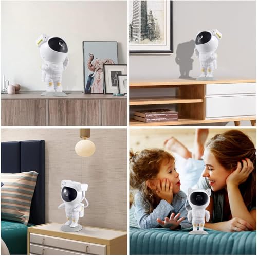 Longzhuo Space Buddy Projector, Star Projector Galaxy Light, Astronaut Night Light Projector with Remote Control Timer, Desk Lamp LED Lights Suitable for Kids Adult Bedroom Birthday Christmas Gifts