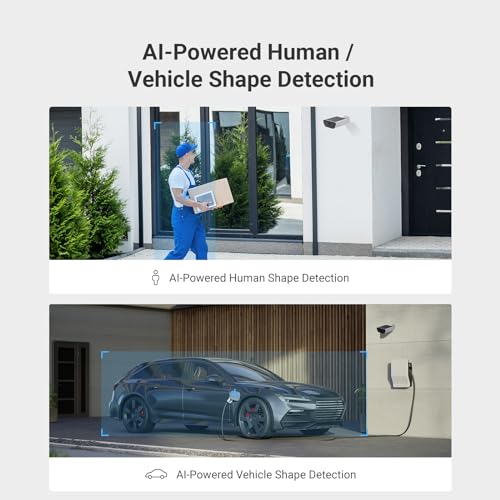 EZVIZ CB5 4K Solar Security Camera Outdoor Wireless 2-IN-1 Built-in Solar Panel, Color Night Vision, Human Detection, Vehicle Detection, Two Way Audio, Weatherproof, Alexa Compatible, White