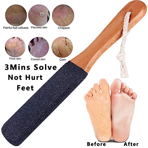 Kinepi LEKESI Professional Foot File Foot Scrubber Hard Skin Callus Remover Pedicure Foot Rasp,Can Be use on Cracked Heels,Dead Skin,Corn,Pumice Stone for Feet Massager Scraper File Brush Tools