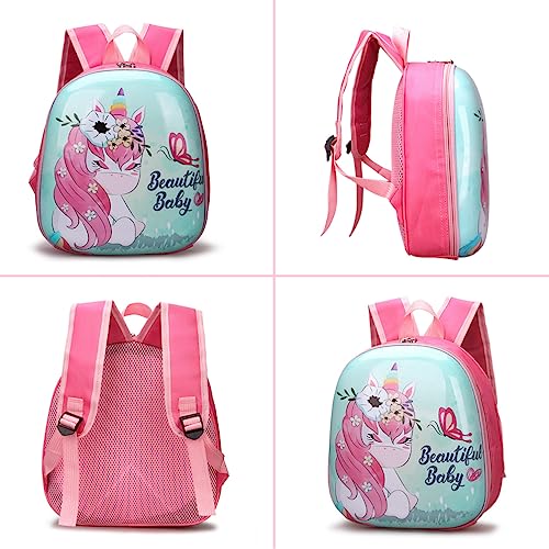 BBAUER Unicorn Backpack for Kids, Princess School Backpack Girls Elementary Primary Bookbag, Toddler school bag Kids Travel BookBag, Princess School Backpack for Age 3-12 Years