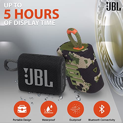 JBL Go 3 Portable Bluetooth Wireless Speaker, IP67 Waterproof and Dustproof Built-in Battery - Red - Boomph's Comprehensive Ultimate Performance Cloth Solution for Your On-The-Go Sound Experience