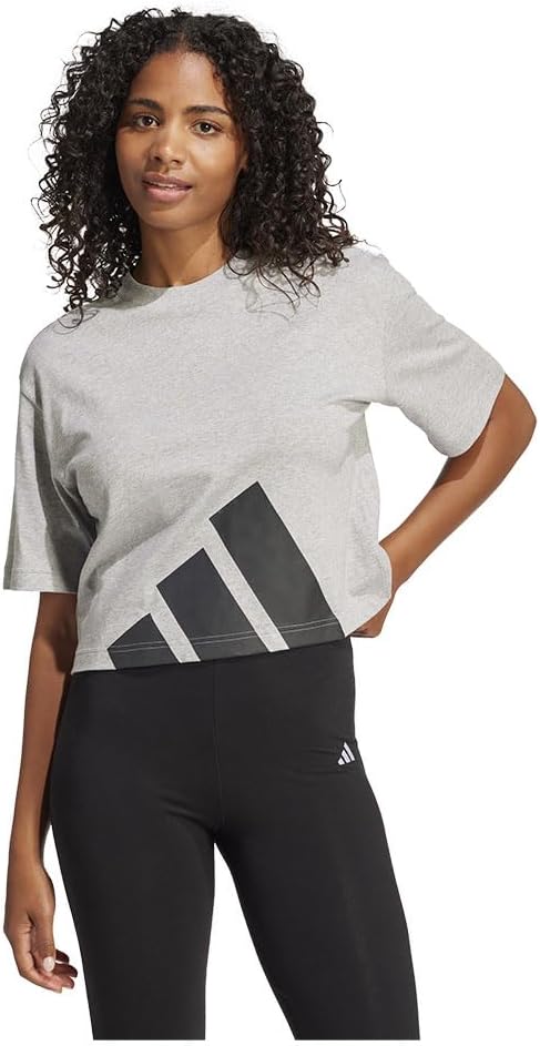 Women Essentials Big Logo Boyfriend T-Shirt T-Shirt - MGREYH/BLACK