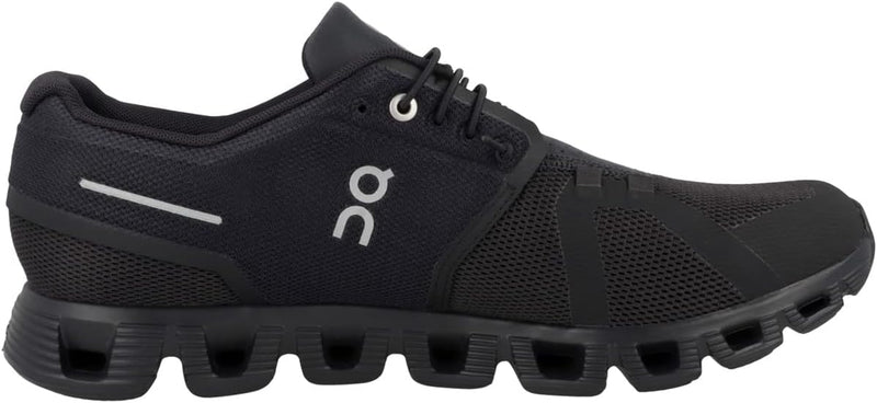 ON Men's Cloud 5 Sneakers, Black/White, 12