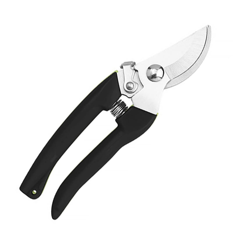 SPDTECH Curve Gardening Scissor with Sharp Stainless Steel Blade Garden Shears for Cutting Flowers Trimming Plants of Yard Florist Flower Rose Herb Hedge Bonsai and Fruits Picking (Black Handle)