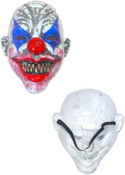 FAM Horror Clown Face Mask for Halloween-Scary Costume for Men & Women-Creepy Full Head Latex Mask- Perfect for Costume Parties, Haunted Houses, and Cosplay