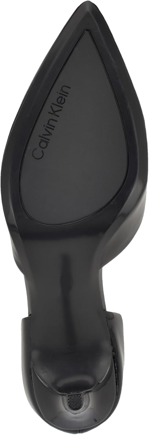 Calvin Klein Women's Gloria Pump, Black Patent 002, 10