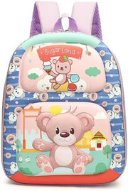 Kids Backpack for School Preschool Bag for Boys & Girls Toddler Kindergarten Backpack with Padded Straps, Multi-Pockets for Books, Stationery, Supplies & Toys - Bear