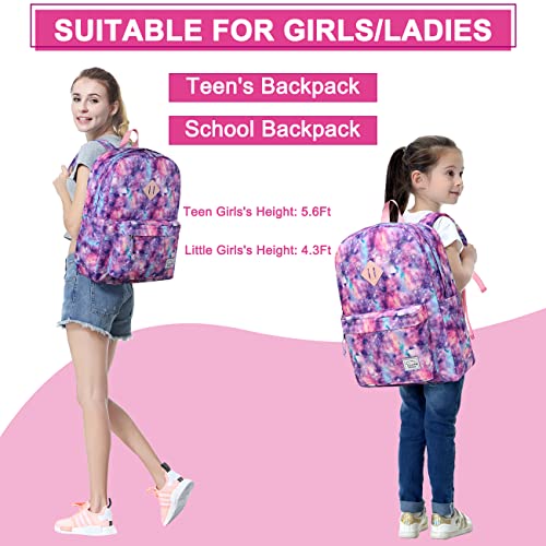 VASCHY Backpack for Women Men,Lightweight School Bag Water Repellent Children Boy Leisure for Girl Teenagers College Business Travel