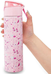 Insulated Stainless Steel Water Bottle w/Spray, Life 640ml - Pink