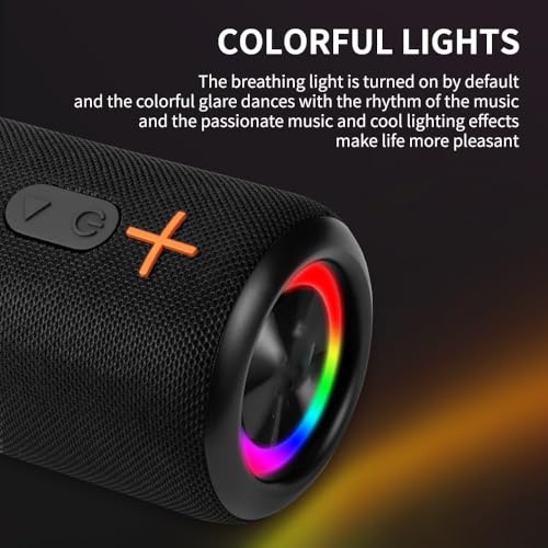 2 in 1 Portable Splittable Bluetooth Speaker, Waterproof Split Wireless Speaker Bluetooth V5.3 with 20W Loud Stereo Sound, 24H Playtime, True Wireless Pairing for Home, Outdoor or Travel