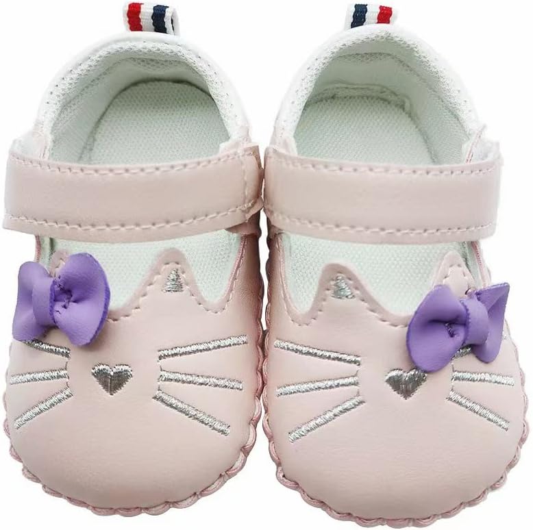 JZLIFE First Walking Shoes,Anti-slip,Comfortable and Breathable Baby Shoes with Hair Band,Baby Gift for Newborn Baby