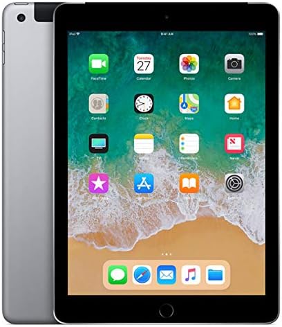 Apple (Refurbished) iPad 9.7" (2018 - 6th Gen), Wi-Fi + Cellular, 128GB, Space Gray [Without Facetime]
