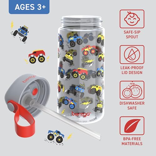 Bentgo - Kinds Water Bottle - Trucks - 450 ml