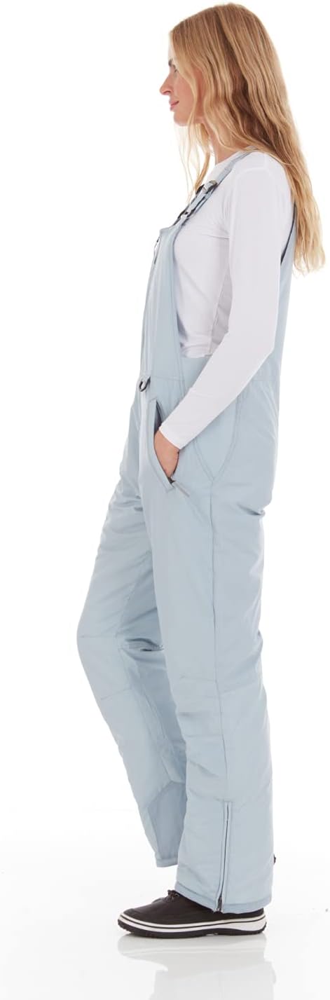 Arctic Quest womens Ski Snow Bibs Pants Insulated Water Resistant Overalls Snowboarding Winter Waterproof Pants Overalls (pack of 1)