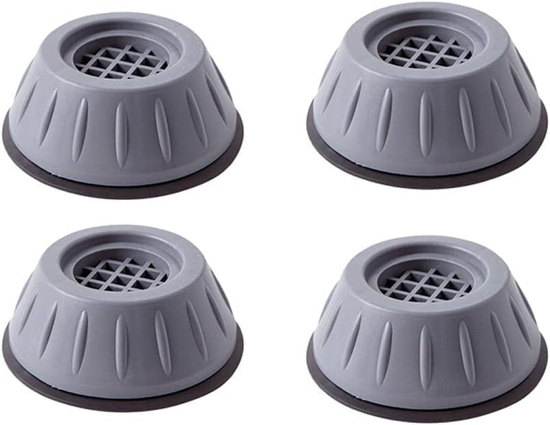 SAHENITEANA 4 Piece Shock and Noise Cancelling Washing Machine Support, Noise Reducing Anti Slip Anti Vibration Rubber Anti-Walk Dryer Washer Vibration Feet Pads,which Help Clear dust in The Base