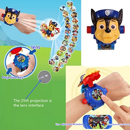 BBYY Children's Watch With Projector - 3D Doll Watch Flip, Outdoor Sports Toys, Digital Display, Adjustable Strap - Birthday Gift for Boys and Girls (Archie)