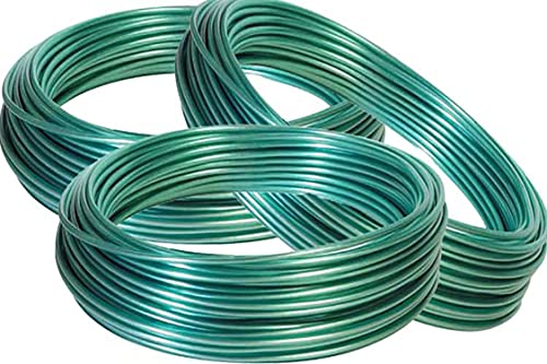 Aloud Creations PVC Coated Steel Wire Rope for Drying Clothes/ Clothesline, Length 20 Meter with 2 Plastic Hooks (Multi Colour) � Pack of 1