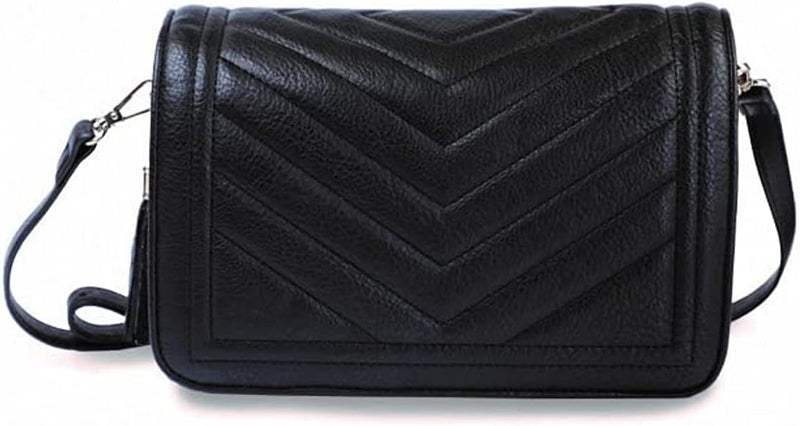 Camila Vegan Leather Women Crossbody HandBags for Stylish Fashion Ladies and Women Office and Travel Shoulder Bag for College Handbag Birthday for Girls & Women for Wife - Camila Black
