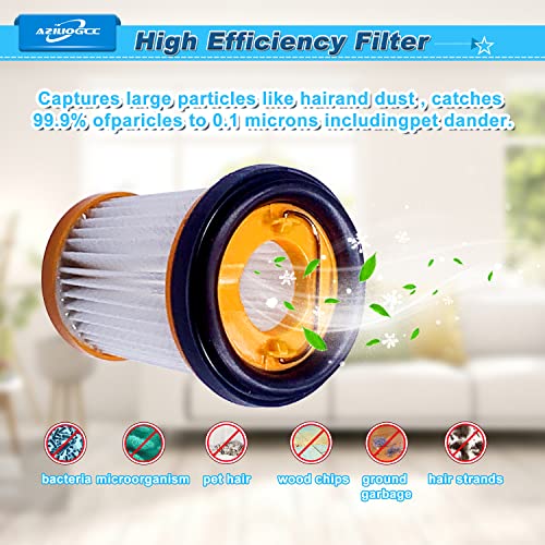 Aziliogcc 8 Pack Replacements Fabric Vacuum Filters for Shark ION W1 S87 Cordless Handheld Vacuums WV200, WV201, WV205, WV220. Replace Part # XHFWV200