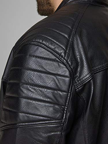 Jack & Jones Mens Jcorocky Jacket Ps Leather Jacket