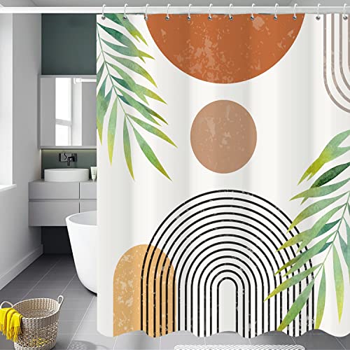Sabia Abstract Modern Boho Shower Curtain,Bathroom Curtain Waterproof and Dampproof That Fits Perfect to Every Bath Decor - Ideal to Brighten Up Your Bathroom at Home