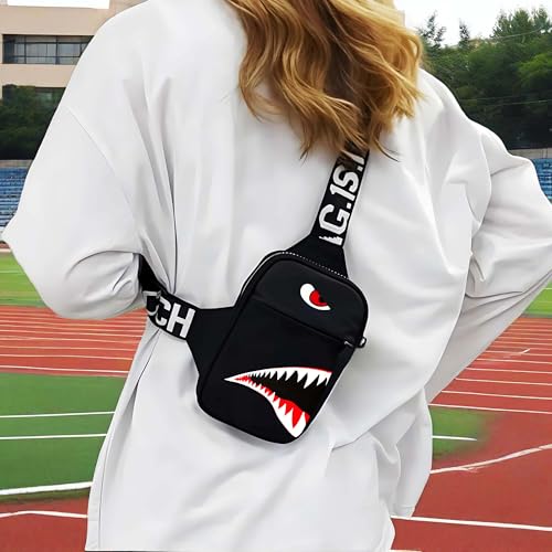 WRLDMCWLQ Shoulder Bag Sling Bag Men Women Small Bag Crossbody Bag Casual Phone Chest Bag for Travelling Hiking