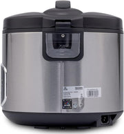 evvoli Multi-functional, Non Stick Rice and Grain Cooker, 650W 1.8 L, EVKA-RC5005B, Silver