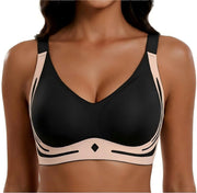Womens Wireless Bras Comfortable No Underwire Bralettes Full Coverage Everyday Bras - Black