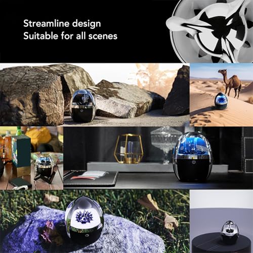 Jiawu Dancing Ferrofluid Speaker, Cool Bluetooth Speaker, Music Comes to Life with Dancing Ferrofluid, Transparent Magnetic Fluid Speaker Ferrofluid Display Lamp, Desktop Decor