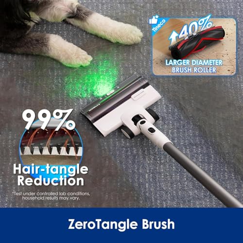 Tineco Pure One Station 5 Stick Vacuum Cleaner,Cordless Auto Dust Base,Full-Path Self-Cleaning, iLoop Smart Sensor, Suitable for Hard Floor & Carpet, Grey