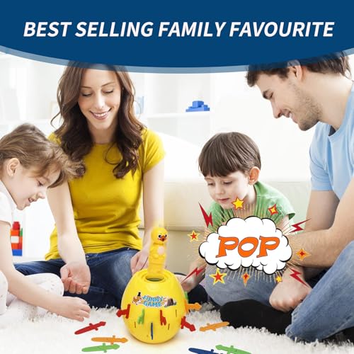 MAKINGTEC Pop Up Kids Game, Dinosaur Action Board Game Family Fun Activity Preschool Children's Game Classic Board Game Toddler Action Game or 3 4 5 6 7 8 9 10 11 Year Old Boys Girls Children Toddlers