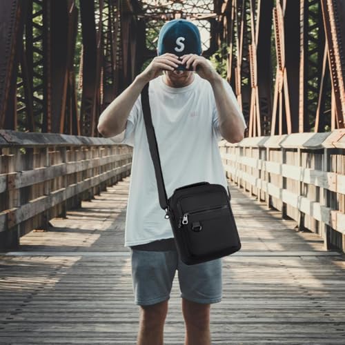 GOLDEN LAND Crossbody Sling Bag,Waterproof Chest Shoulder Bag for Men and Women,Casual Daypack for Hiking Sports Running Travel.