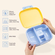 Smart Serve Bento Lunch Box 1100 ml, 5 compartment - Sunny Sky