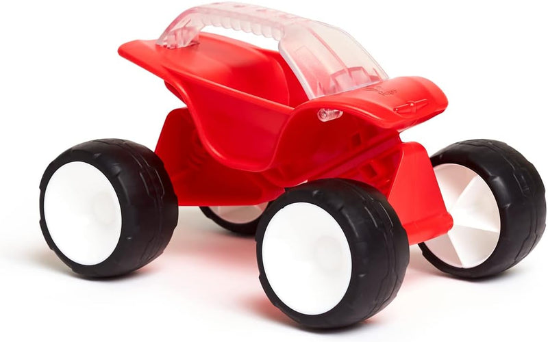 Hape Monster Digger Sand Toy for Toddlers All-Terrain Beach & Sandbox Construction Truck with Easy-Grip Handle & Chunky Wheels Durable, Child-Safe Outdoor Play Toy Yellow Ages 18 Months+ - Dune Buggy Red Red