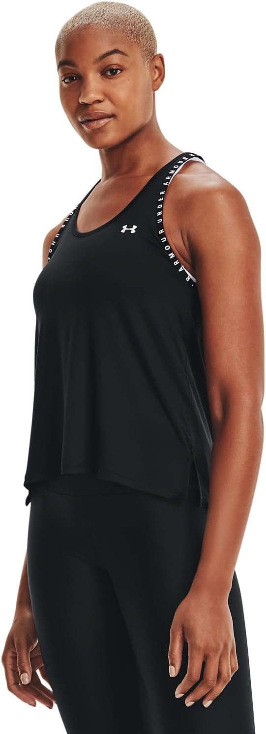 girls Knockout Tank Top Shirt - Black / Black / White