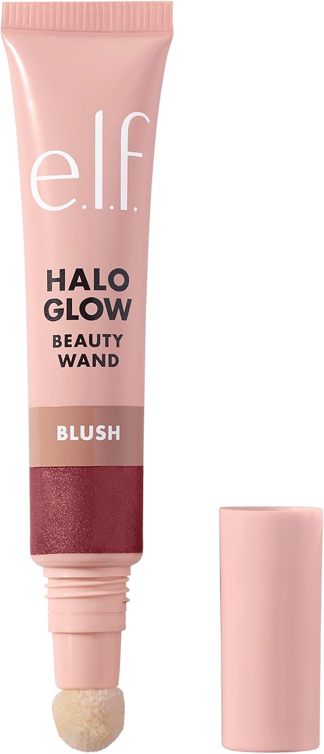 e.l.f. Halo Glow Blush Beauty Wand, Liquid Blush Wand For Radiant, Flushed Cheeks, Infused With Squalane, Vegan & Cruelty-free, Rosé You Slay