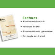 Airy Fit Sheet Mask, Rice - Set of 1