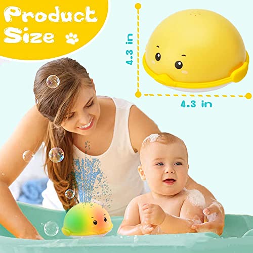 Baby Bath Toy, Pool Water Toys for Kids Duck Induction Spray Water Toy with LED Light, Spray Water Bathtub Toy, Fun Bath Time Tub Toy, Gift for Kids Colorful Lights Babies Fall in Love with Bath