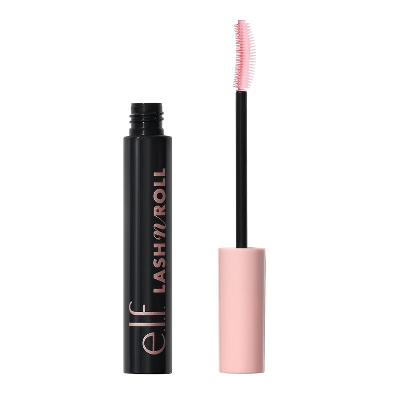 e.l.f. Lash 'N Roll Mascara, Curling Mascara for Visibly Lifted Eyelashes, Lifts and Separates Eyelashes. Long-Lasting Formula, Vegan & Cruelty-Free, Black, 9.2 g