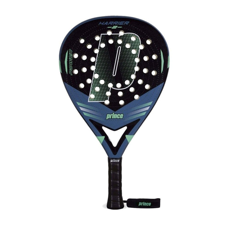 Prince Harrier V2 Padel Racquet, Black/Blue/Mint