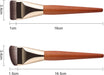 2 Pcs Flat Foundation Brush, Mini Nose Contour Brush, Face Makeup Brush for Liquid Makeup, Ultra Thin Liquid Foundation Brushes for Blending, Cream