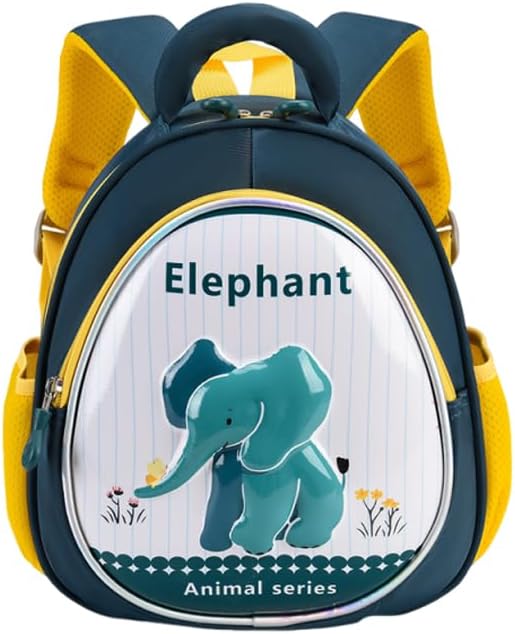 Kids Backpack,Cute 3D Hard Shell Kids Backpack Lightweight Water Resistant Preschool Fashion Kindergarten LABUBU Backpack Small Children School Bag with Adjustable Shoulder Straps - Elephant