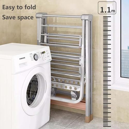 OYDAS Clothes drying stand, Drying Rack,Heavy Duty Clothes Drying Rack,Portable cloth drying stand, Folding Space Saving Garment Rack,Blanket Rack Clothesline,for Indoor Outdoor