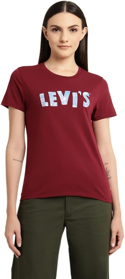 womens PERFECT TEE 01 T-shirts - Pomegranate
