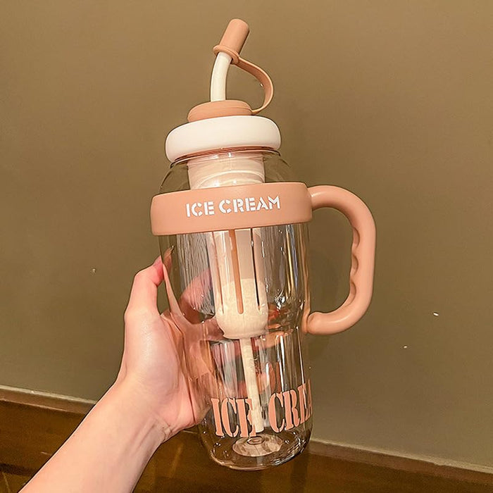 Hello Kitty Large Capacity Water Bottle with Straw cute, Leak-Proof & Lightweight – Stay Hydrated Anywhere! Perfect water bottle for School, Office, Gym, Travel& Outdoor Adventures!
