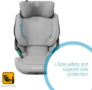 Maxi-Cosi Kore i-Size Child Car Seat, Quick And Easy Buckle Up, Superior Side Protection, Grows With Your Child, 3.5-12 Years, Authentic Grey, 2 Year Warranty